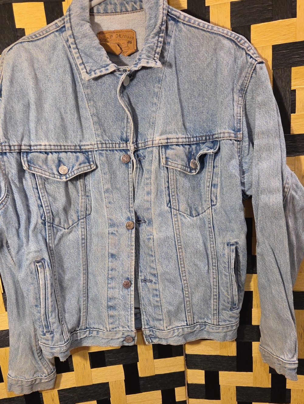 GAP Light Wash Denim Jacket - Pale Blue Trucker